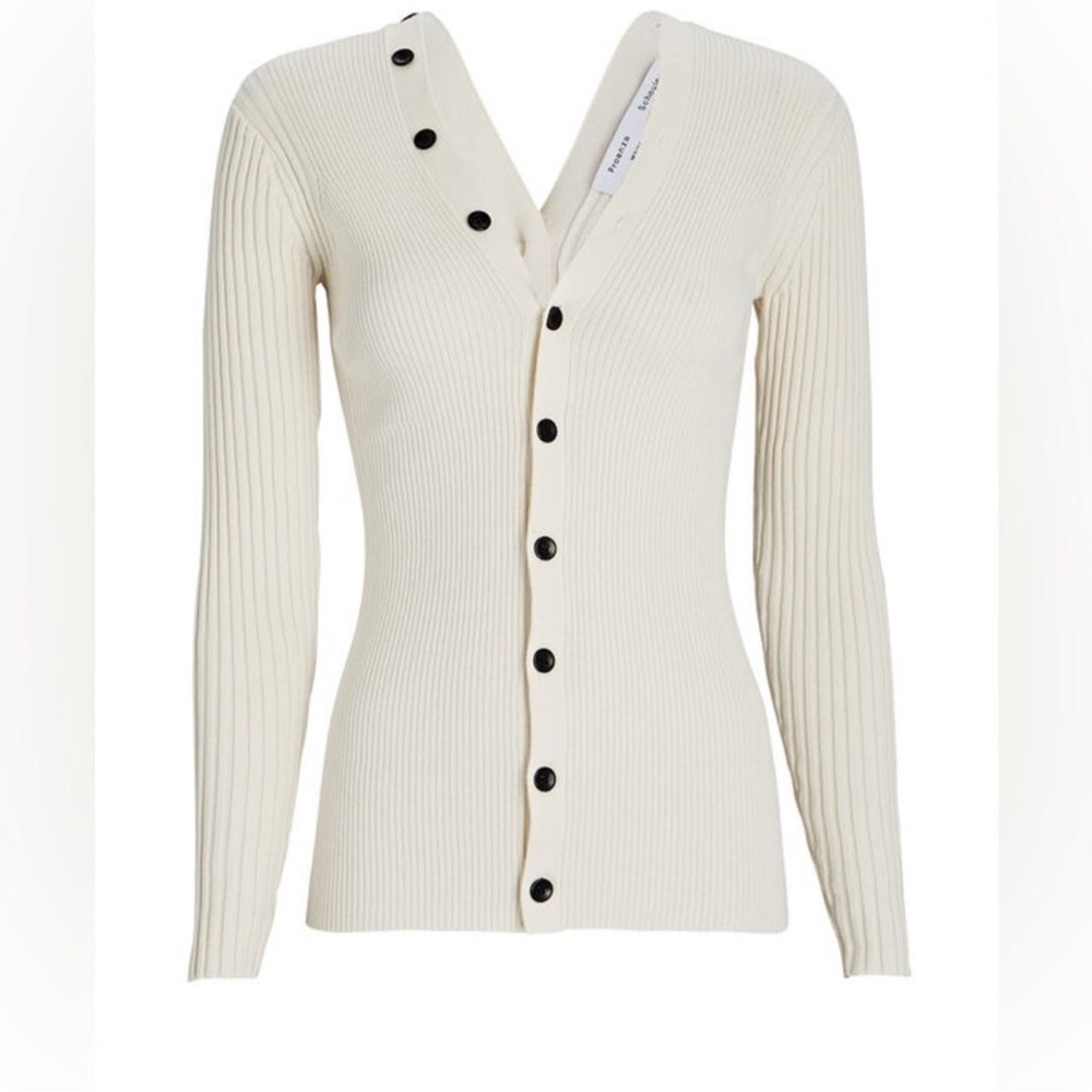 Proenza schouler ribbed cardigan with free gift